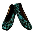 thumbnail image 1 of Nufoot Ballet Flat, Blue Aztec, XLarge, 1 of 4