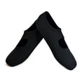 thumbnail image 1 of NuFoot Mary Janes Women's Shoes, Best Foldable & Flexible Flats, Slipper Socks, Travel Slippers & Exercise Shoes, Dance Shoes, Yoga Socks, House Shoes, Indoor Slippers, Black, Small, 1 of 7