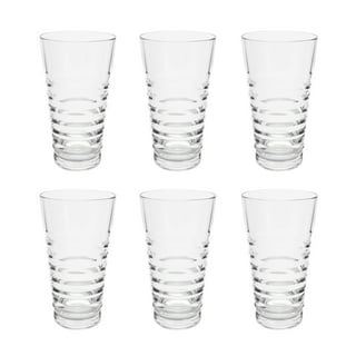 LeadingWare Oval Halo Tritan Glasses Drinking Set of 4 DOF (15oz), Plastic  Water Drinking Tumblers, BPA Free Cocktail Glasses