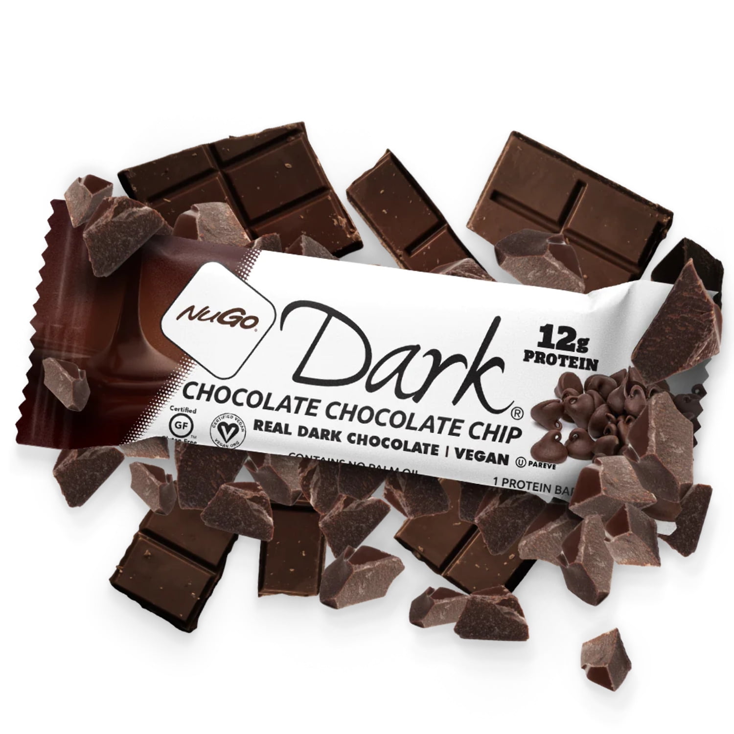 NuGo Dark Chocolate Chocolate Chip - 12 Bars