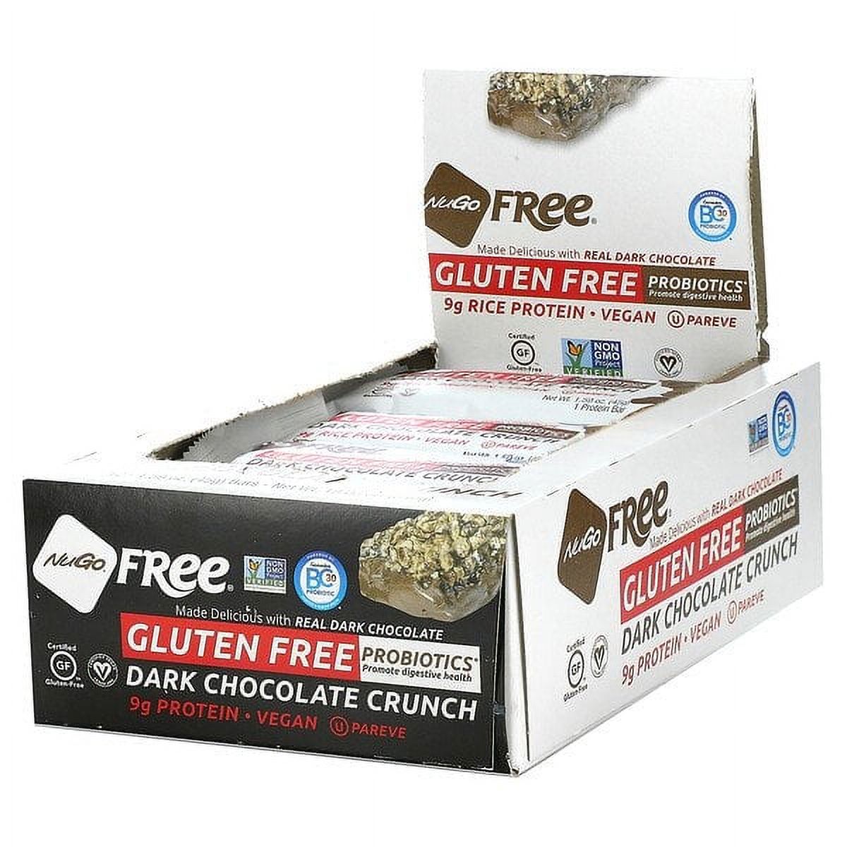 NuGo Nutrition, NuGo Free, Gluten Free, Dark Chocolate Crunch, 12
