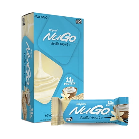 NuGo Family Protein Bar, Vanilla Yogurt, 11g Protein, 15 Ct