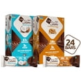thumbnail image 1 of NuGo Slim Variety - Crunchy Peanut Butter 12 Bars & Toasted Coconut 12 Bars, 16-17g Protein, Vegan, Gluten Free, Kosher Pareve, 24 Count, 1 of 9