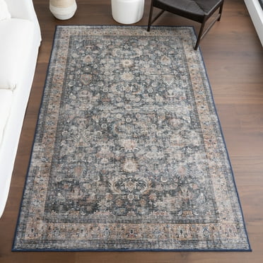 NuLOOM Carmela Medallion Machine Washable Area Rug, 7' 10" x 10', Carmela Dark Grey