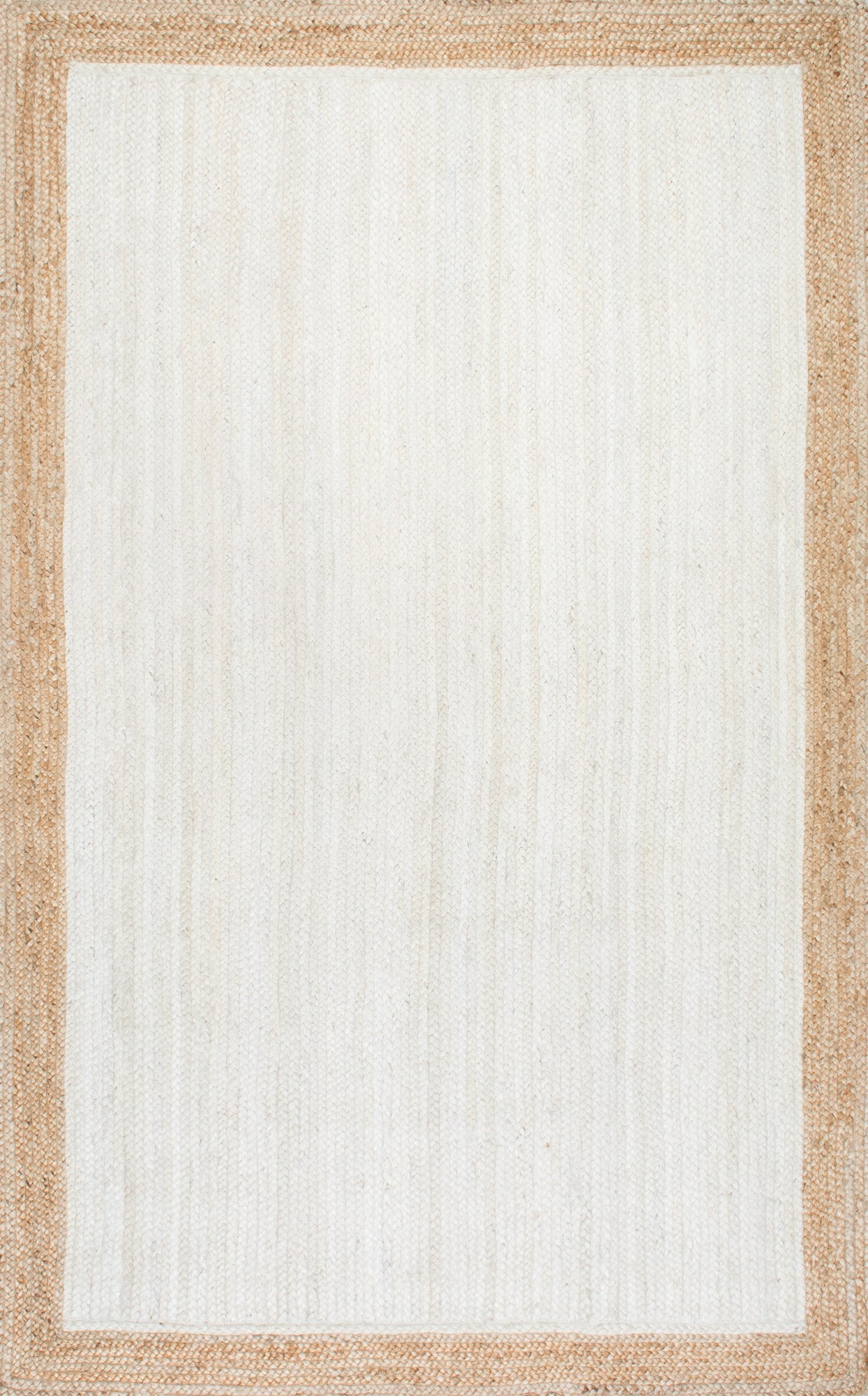 Braided Handmade Reversible Blue Jute 4' x 6' Area Rug