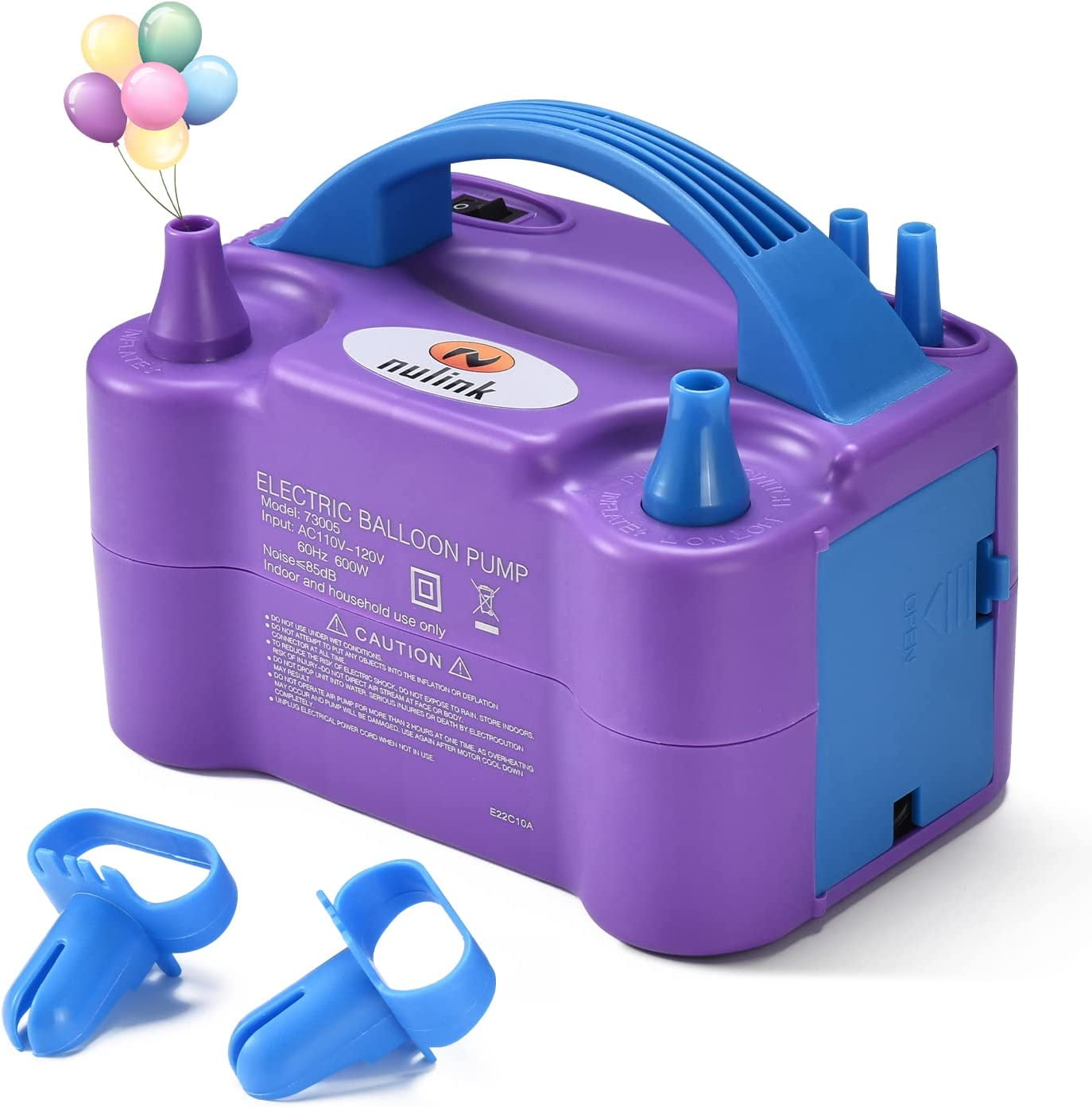 Electric Balloon Pump – Inflates Balloons in 3 Seconds – Lightweight and  Portable Balloon Inflator - Pink and Blue