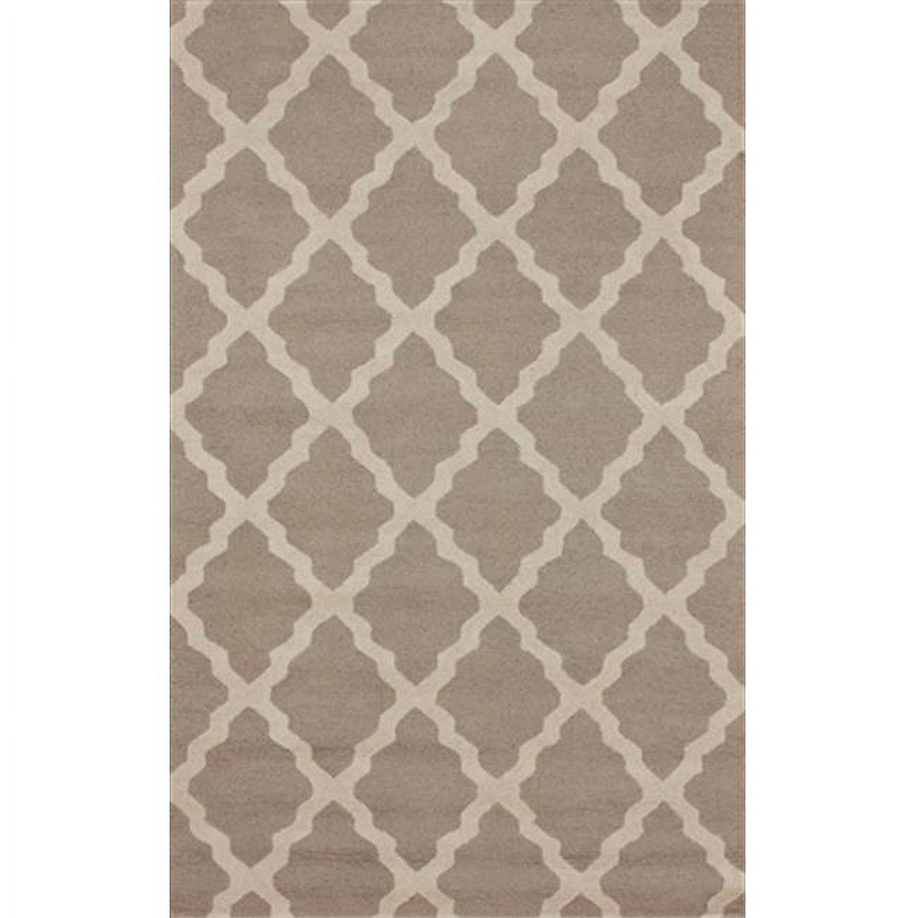 NuLoom MTVS27A-606R 6 ft. x 6 ft. Moroccan Trellis Tan Hand Hooked Round Rug  
