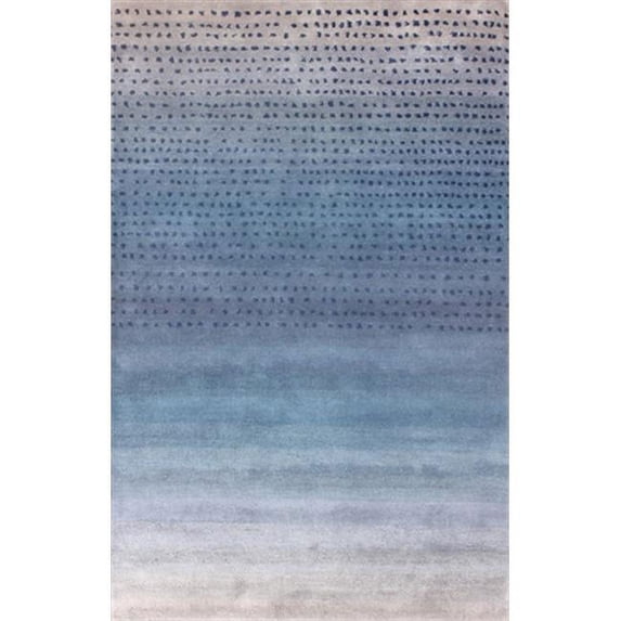 NuLoom MTVS37B-508 5 ft. x 8 ft. Moderno Ombre Blue Hand Tufted Area Rug
