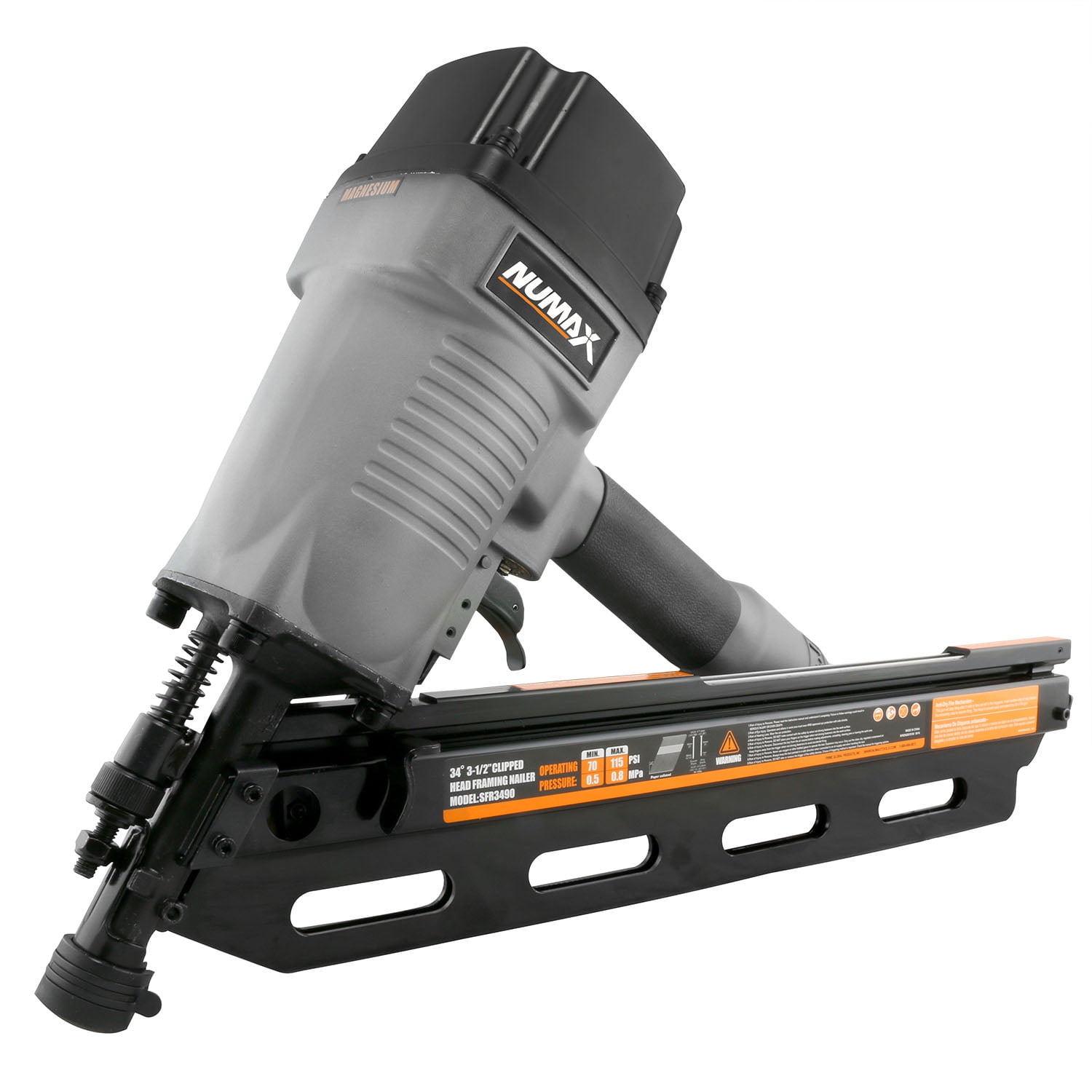 NuMax SFR3490 34 Degree 3-1/2" Clipped Head Framing Nailer