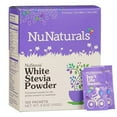 thumbnail image 1 of NuNaturals White Stevia Powder, All Purpose Natural Plant Based Sweetener, Sugar-Free, 100 Packets, 1 of 3