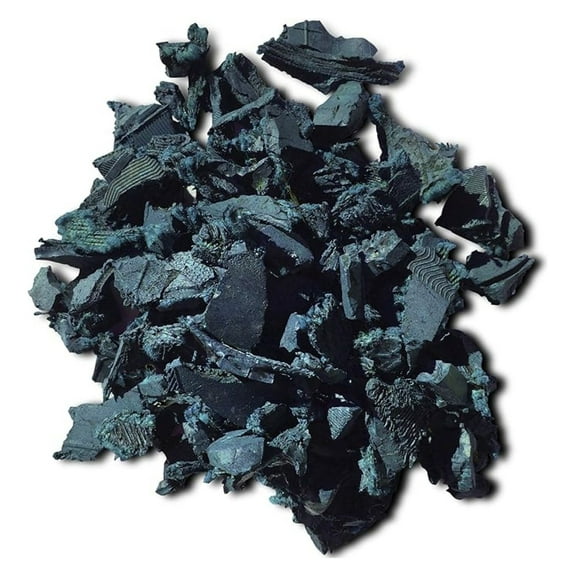 NuPlay Rubber Mulch Landscaping – Rubber Nugget Weed Barrier Garden Ground Cover, 1 Pack, Blue