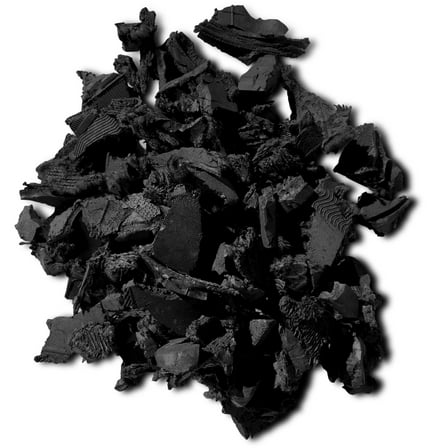 NuPlay Rubber Nugget Playground Protective Flooring Gyms, Swing Set Play Areas, 1 Pack, Black - 25Lbs