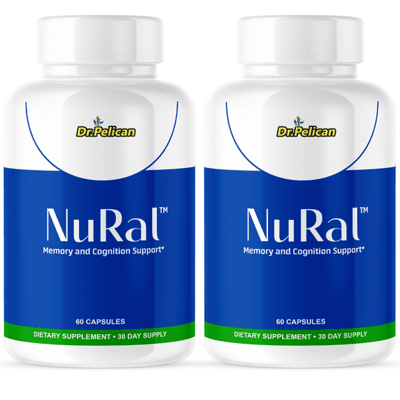 NuRal- Brain & Cognition Support- 2 Bottles- 120 Capsules