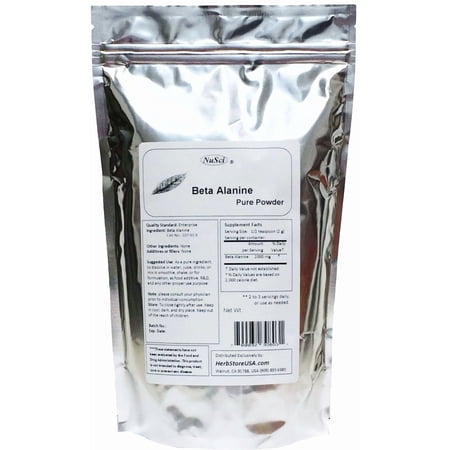 NuSci Pure Beta Alanine Powder for Endurance 500 grams (1.1 lb)