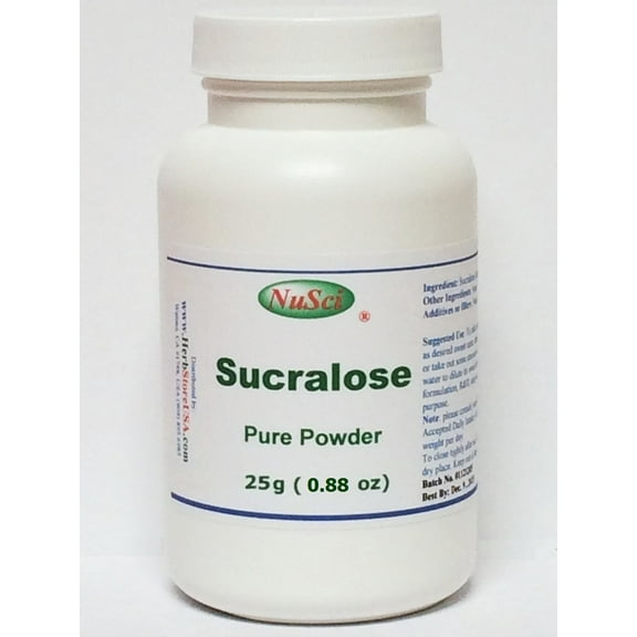 NuSci Sucralose Pure Powder 25g (0.88 oz) no calories 600 times sweeter than sugar