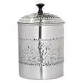 thumbnail image 1 of NuSteel Antique Pewter Embossed 5.5 QT Stainless Steel Canister, Beautiful Food Storage Container for Kitchen Counter, Tea, Sugar, Coffee, Caddy, Flour Canister with Rubber seal lid,TG-411-5.5, 1 of 6