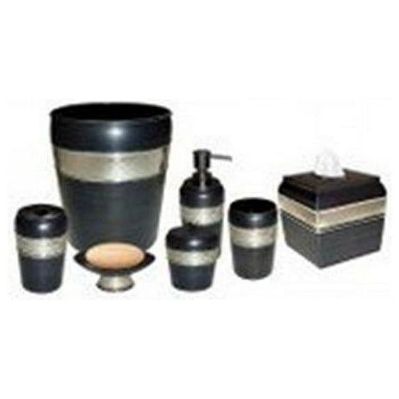 NuSteel FM-7PC-SET Flannel Mod Bath Accessories Set - Set of 7