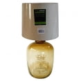 thumbnail image 1 of NuSteel TA002 Amber Glass Decorative Table Lamps with White Shade, 1 of 1