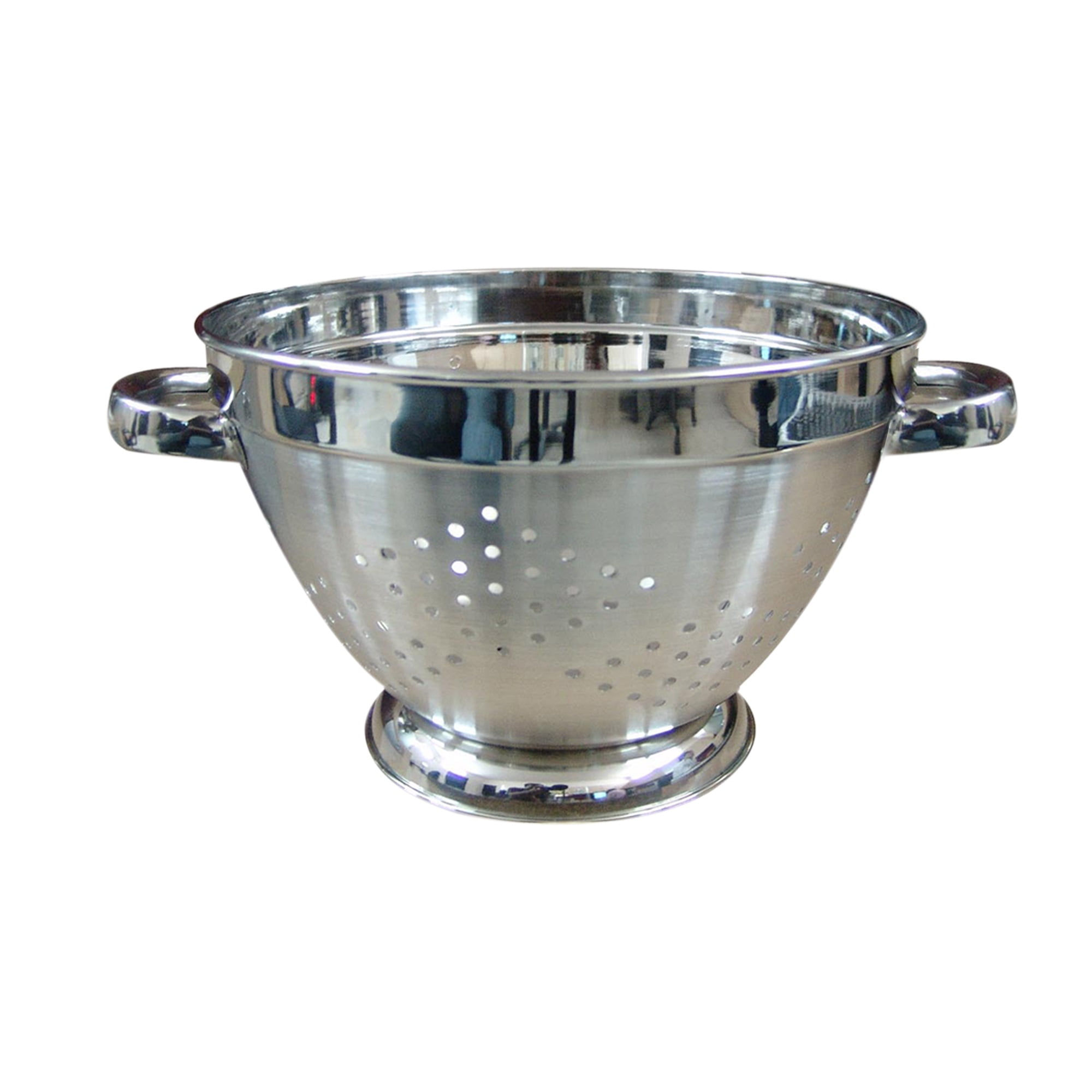 5-Quart Polished Stainless Steel Colander with Handles