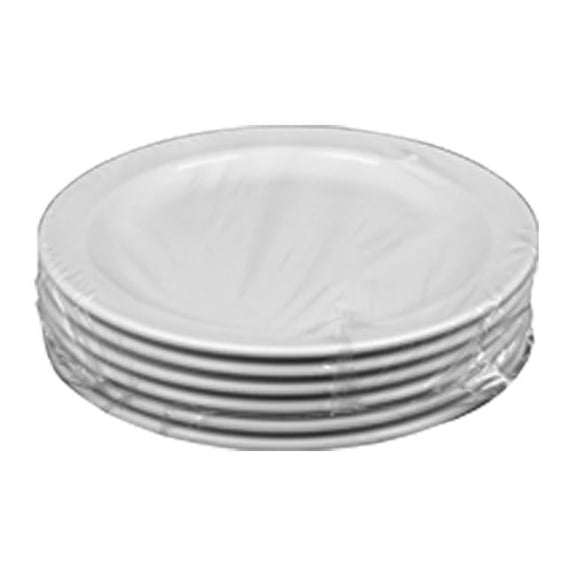 NuStone Plate White 7 1/4"cs 6 ct