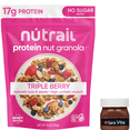 thumbnail image 1 of NuTrail 17g Protein Nut Granola Cereal, Triple Berry, No Sugar Added, Keto, Low Carb, Gluten Free, Grain Free, Healthy Breakfast 10 oz. 1 Count, 1 of 5