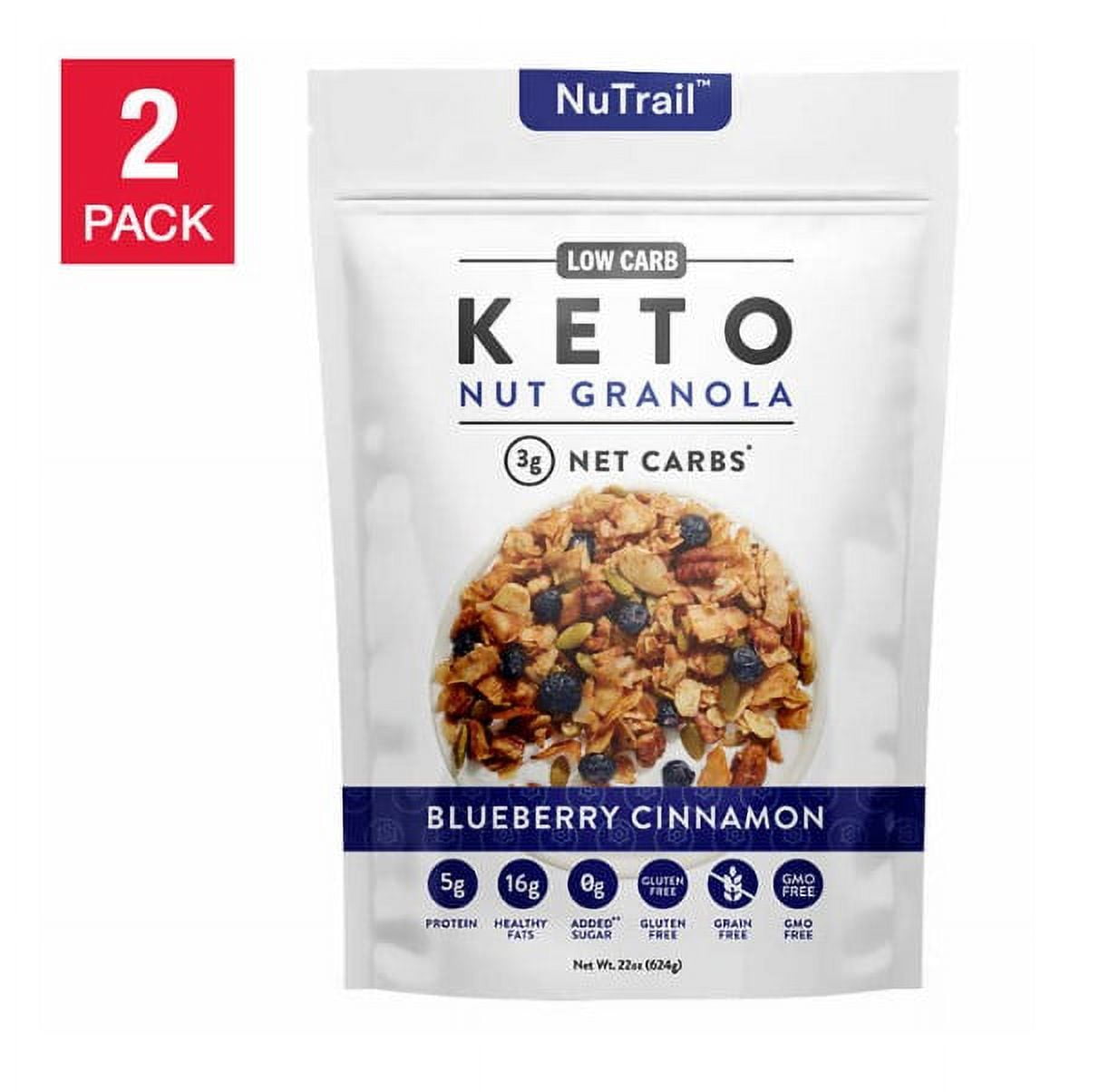 NuTrail Keto Nut Granola Blueberry Cinnamon 2Pack (22 oz each