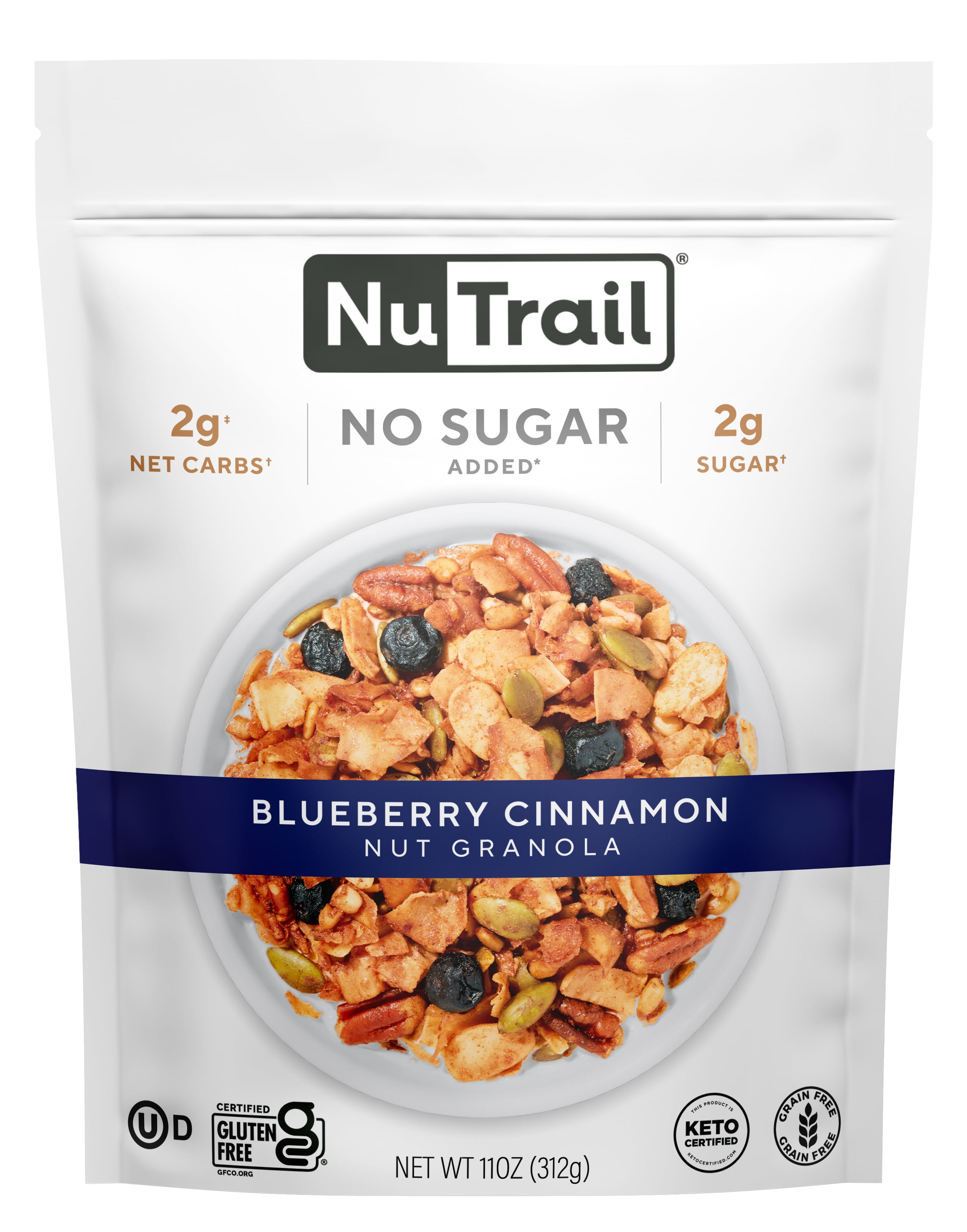 NuTrail Keto Nut Granola Blueberry Cinnamon