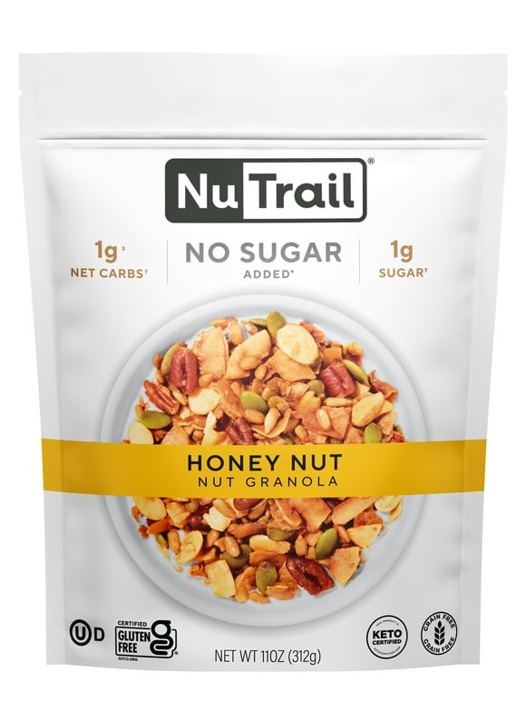 NuTrail No Sugar Added Nut Granola, Honey Nut, Keto, 11 oz. 1 Count