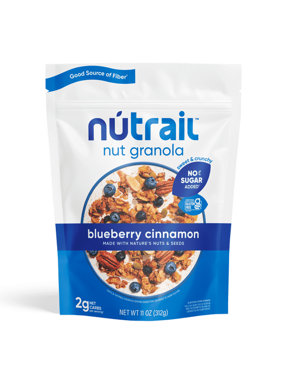 Nut Granola Cereal, Blueberry Cinnamon, No Sugar Added, Keto, Gluten Free, 11 oz. 1 Count