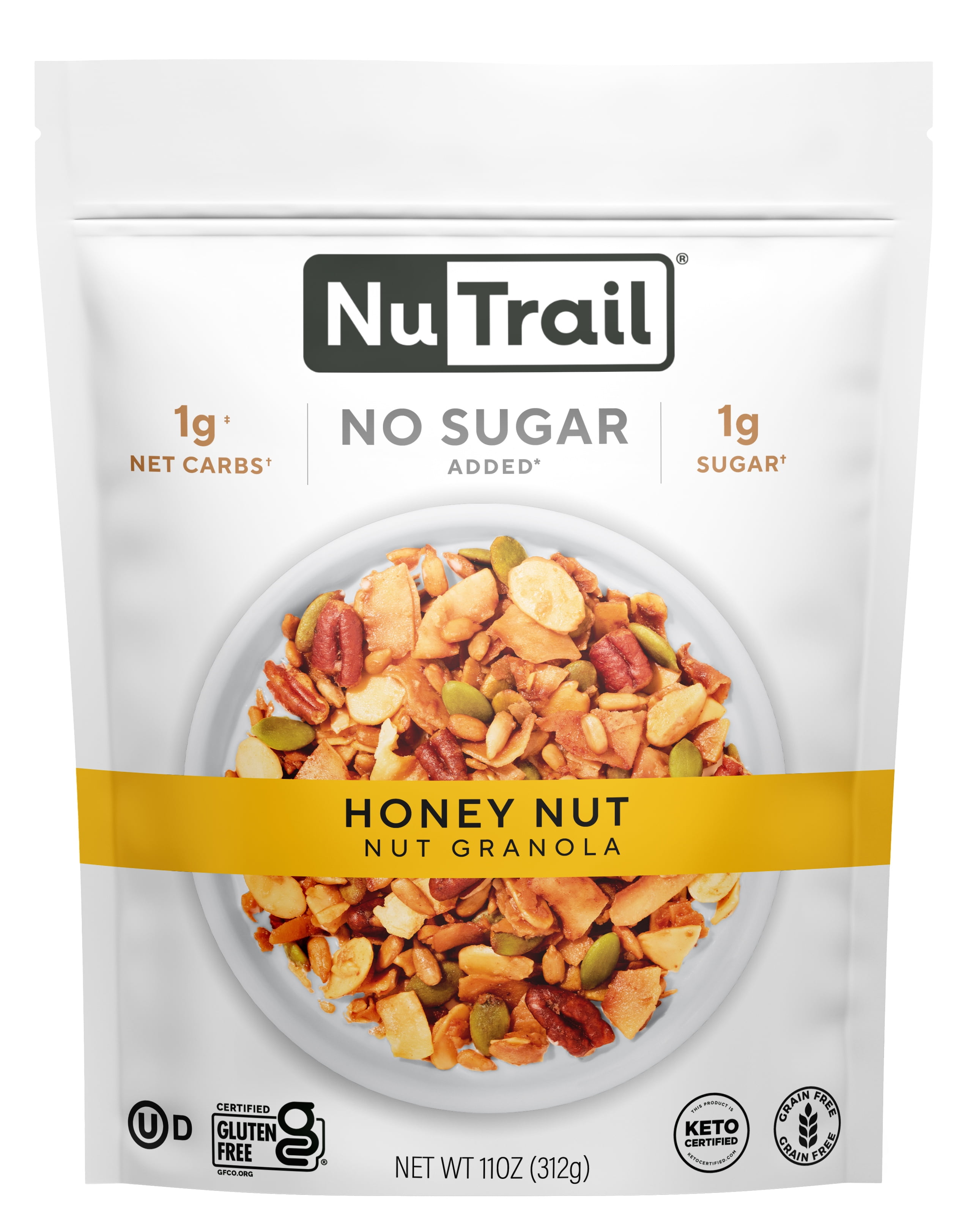 NuTrail Nut Granola, Honey Nut, No Sugar Added, Gluten Free, Grain Free