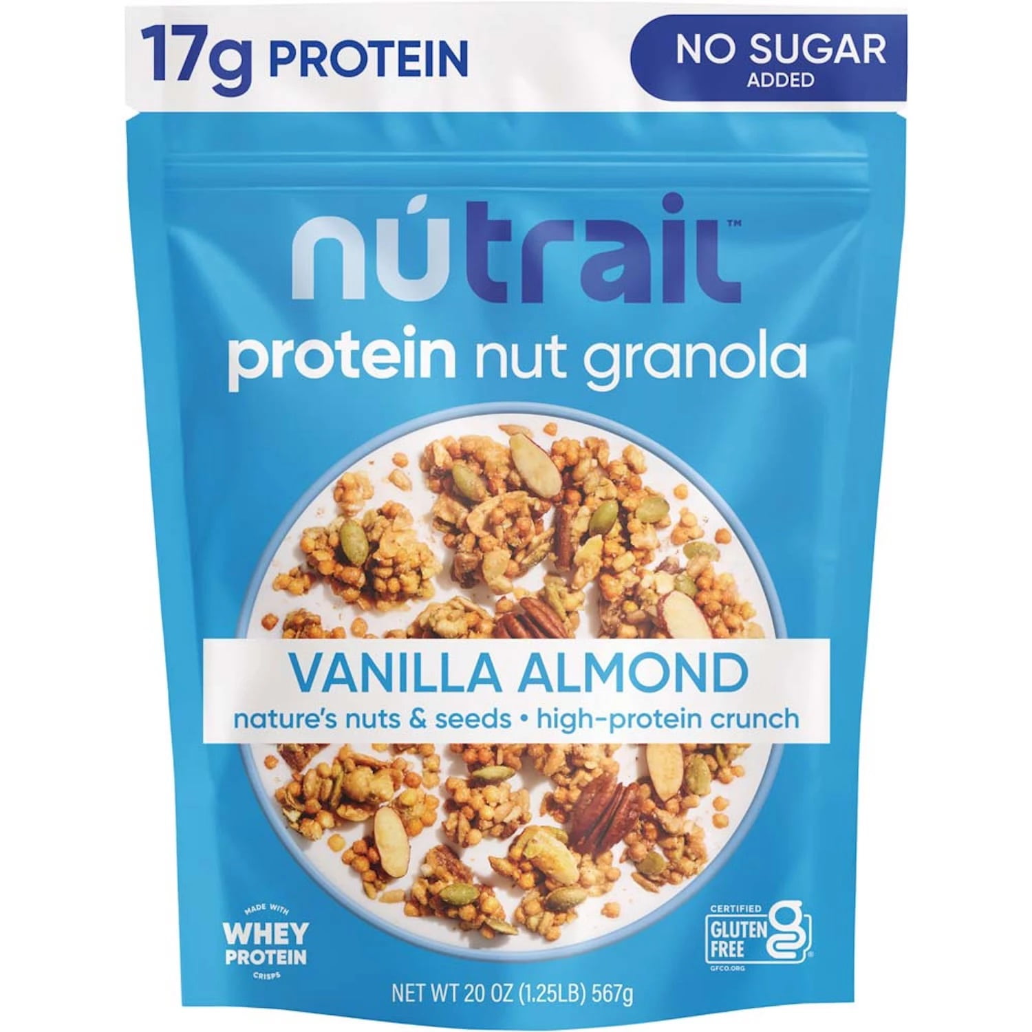 NuTrail Vanilla Almond Protein Granola, 20 Ounce