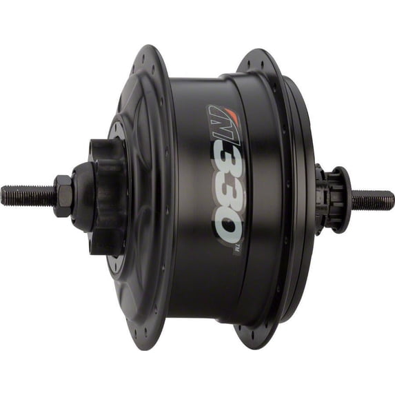 N330 Power Node Rear NuVinci Nfinity N330 Internally Geared Rear Hub, 32H, Black, Disc ...