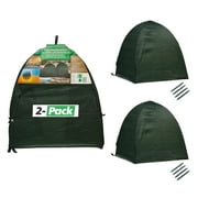 NuVue Products 22253, Winter Shrub Covers:  Green, 36" L x 36" W x 38" H - 2 Pack