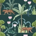 thumbnail image 1 of NuWallpaper 216-in by 20.5-in Laos Green Peel and Stick Wallpaper, 1 of 2