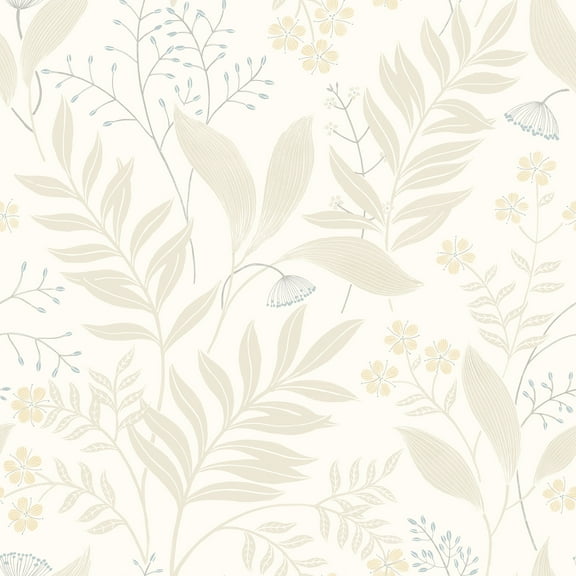 NuWallpaper Amanda Beige Peel and Stick Wallpaper
