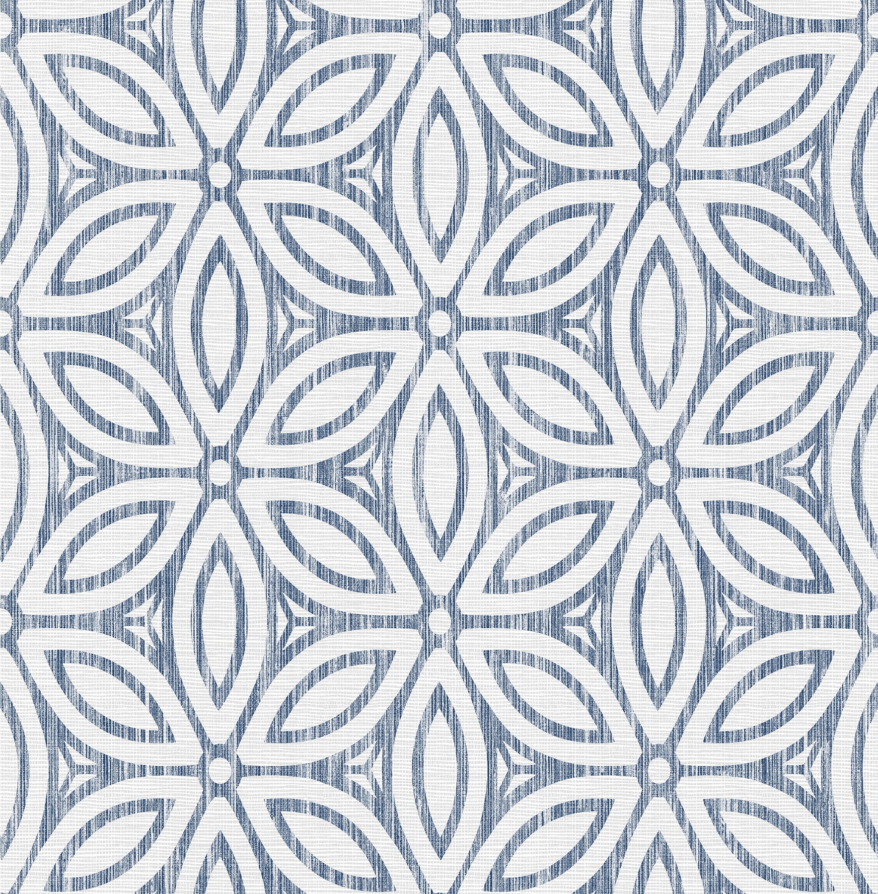 NuWallpaper Blue Hepatica Petal Vinyl Peel And Stick Wallpaper 216-in by 20.5-in, 30.75 sq. ft