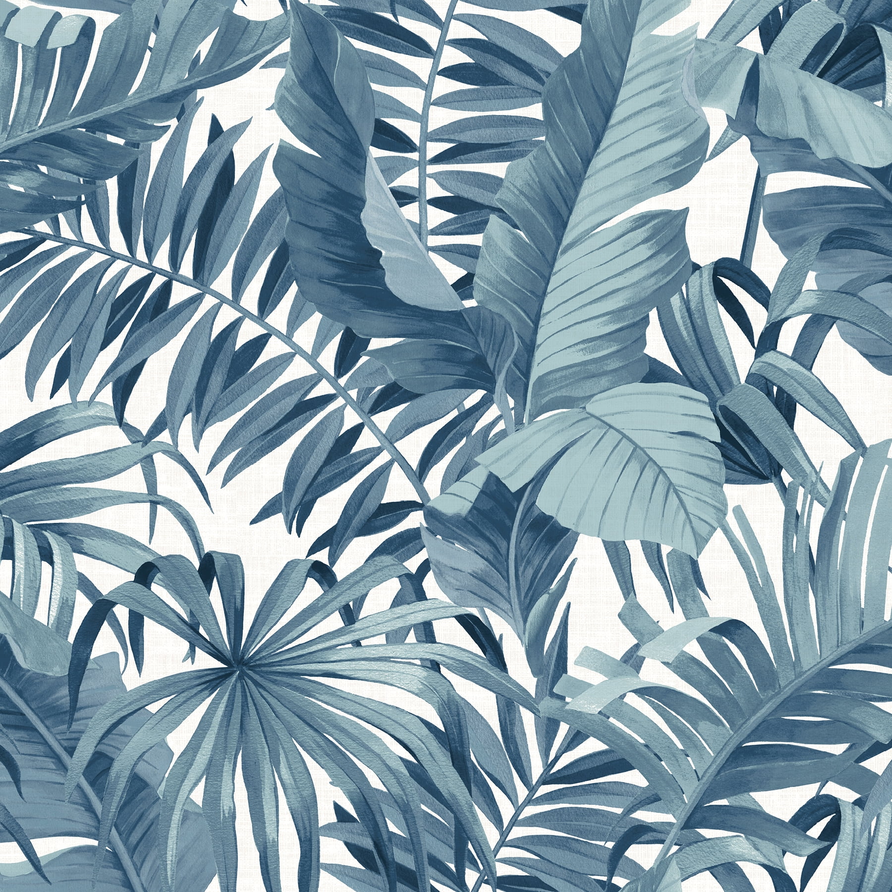 NuWallpaper Blue Maui Vinyl Peel And Stick Wallpaper, 216in by 20.5in, 30.75 sq. ft.