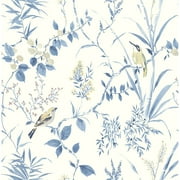 NuWallpaper Blue Songbird Peel & Stick Wallpaper