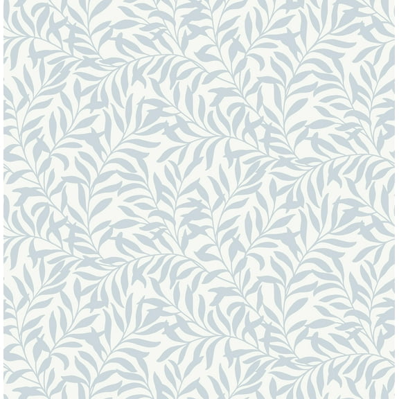 NuWallpaper Blue Wisley Peel & Stick Wallpaper