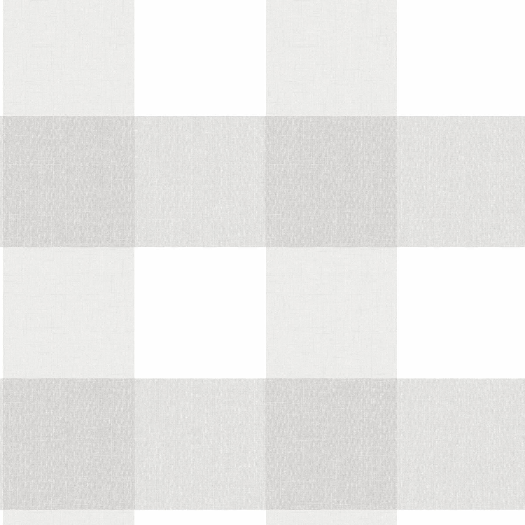 Grey and White Buffalo Check Peel & Stick Wallpaper