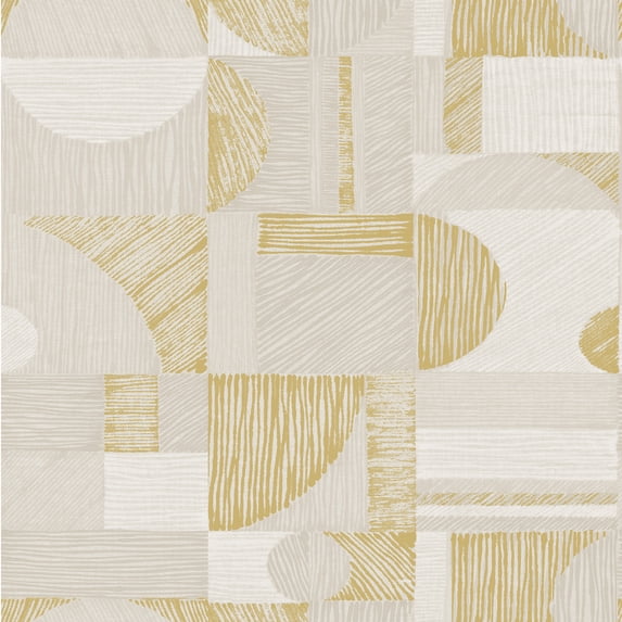NuWallpaper Gold Margo Geometric Peel & Stick Wallpaper