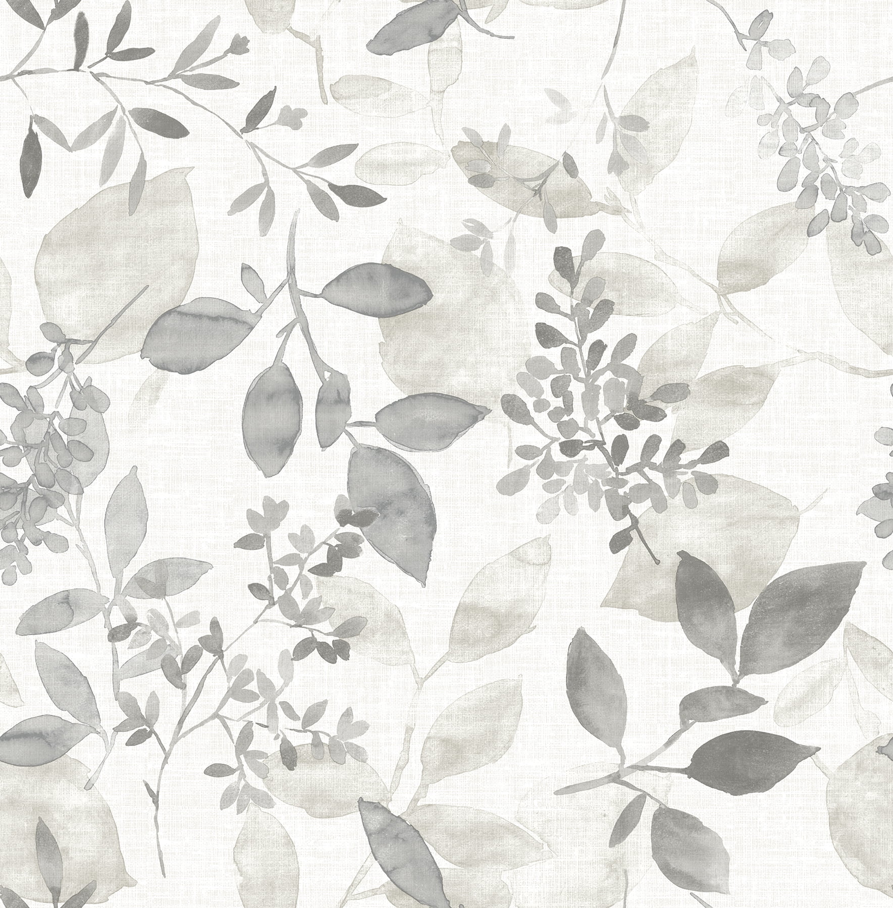 NuWallpaper Grey Breezy Vinyl Peel And Stick Wallpaper, 216-in by 20.5-in, 30.75 sq. ft.