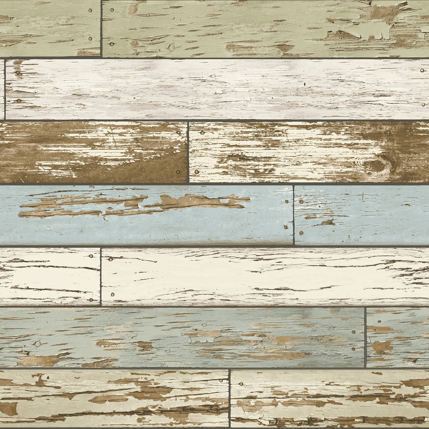 NuWallpaper Old Salem Vintage Wood Vinyl Peel And Stick Wallpaper Sample 0.56 sq. ft.