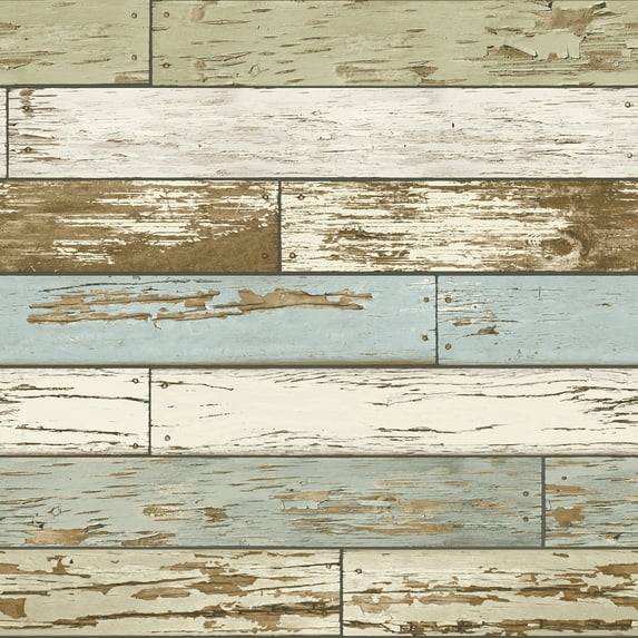 NuWallpaper Old Salem Vintage Wood Vinyl Peel And Stick Wallpaper Sample 0.56 sq. ft.