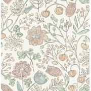 NuWallpaper Pastel Southern Trail Vinyl Peel And Stick Wallpaper, 216-in by 20.5-in, 30.75 sq. ft.