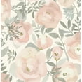 thumbnail image 1 of NuWallpaper Rose Peachy Keen Vinyl Peel And Stick Wallpaper, 216-in by 20.5-in, 30.75 sq. ft., 1 of 5