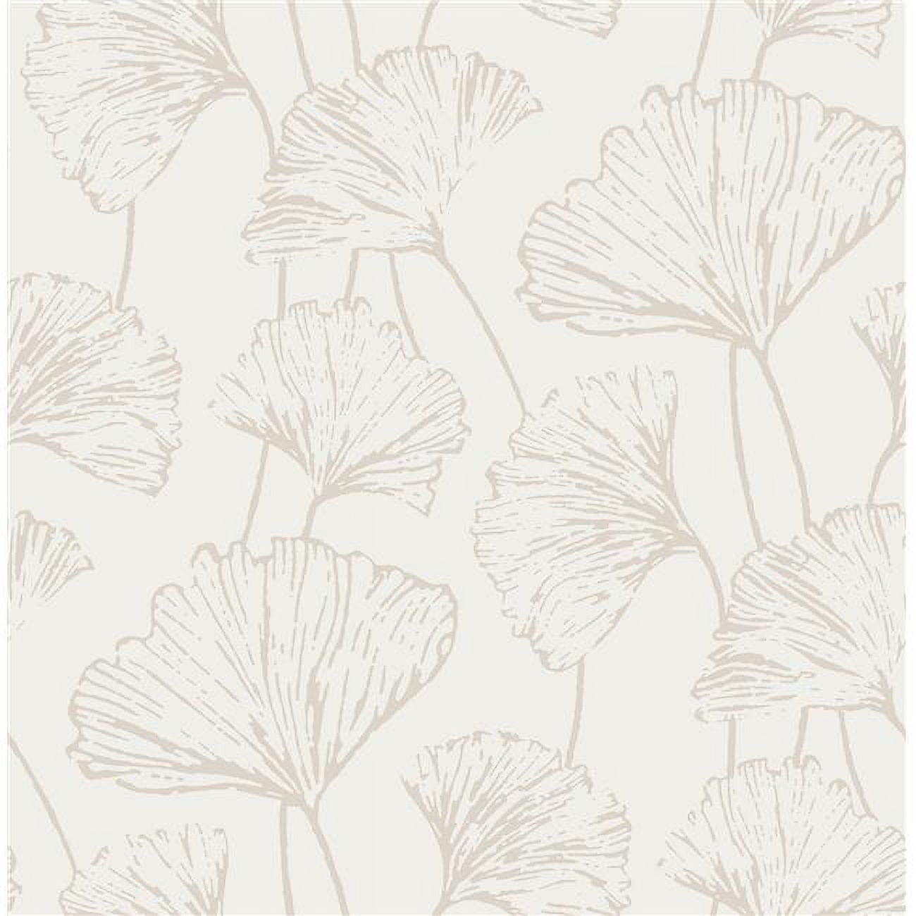 Cora Silver Metallic Floral Peel and Stick Wallpaper
