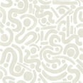 thumbnail image 1 of NuWallpaper Taupe Edie Geometric Peel & Stick Wallpaper, 1 of 5