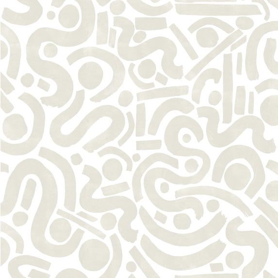 NuWallpaper Taupe Edie Geometric Peel & Stick Wallpaper