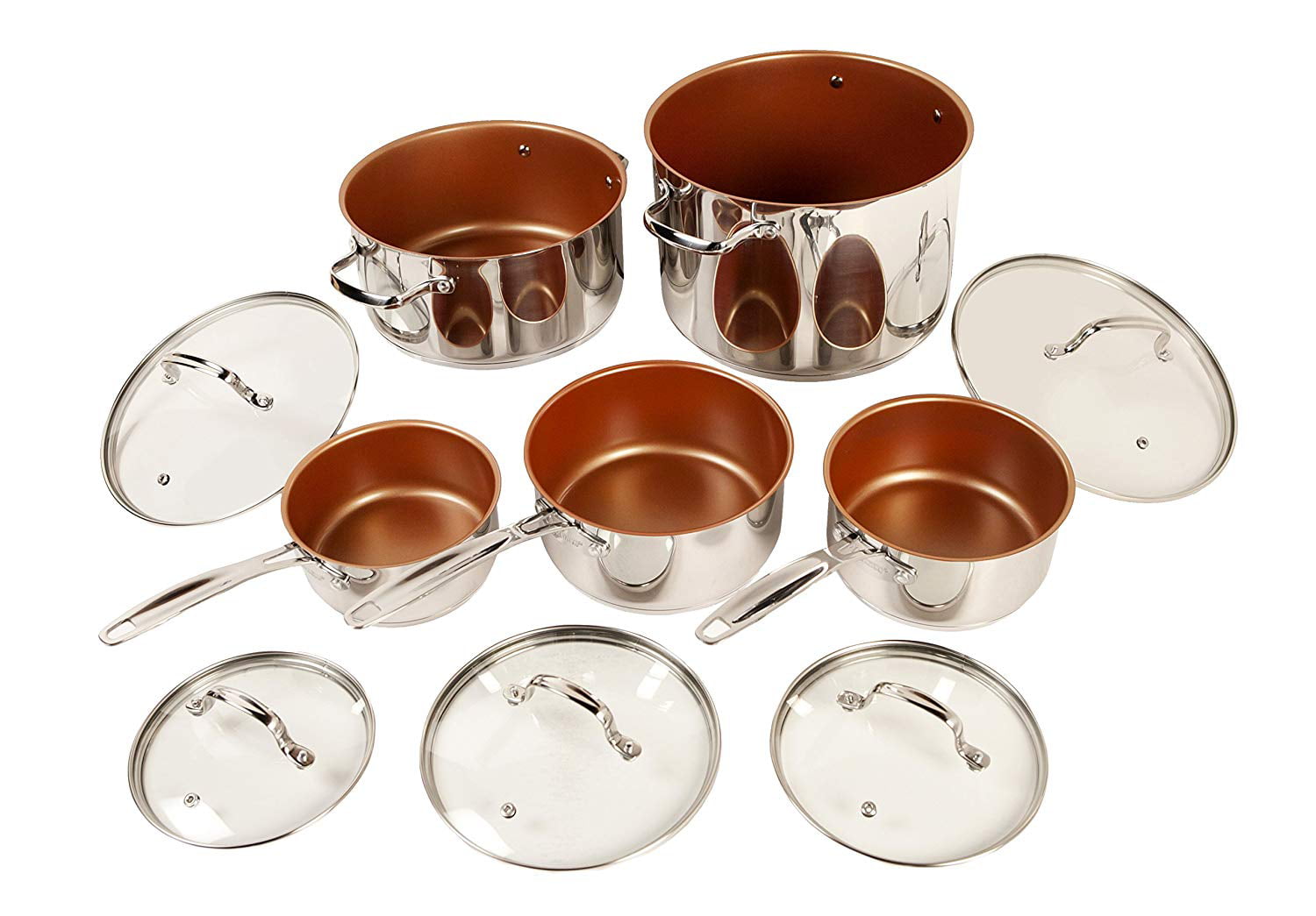 Best Buy: NuWave 10-Piece Forged Cookware Set Copper 31422